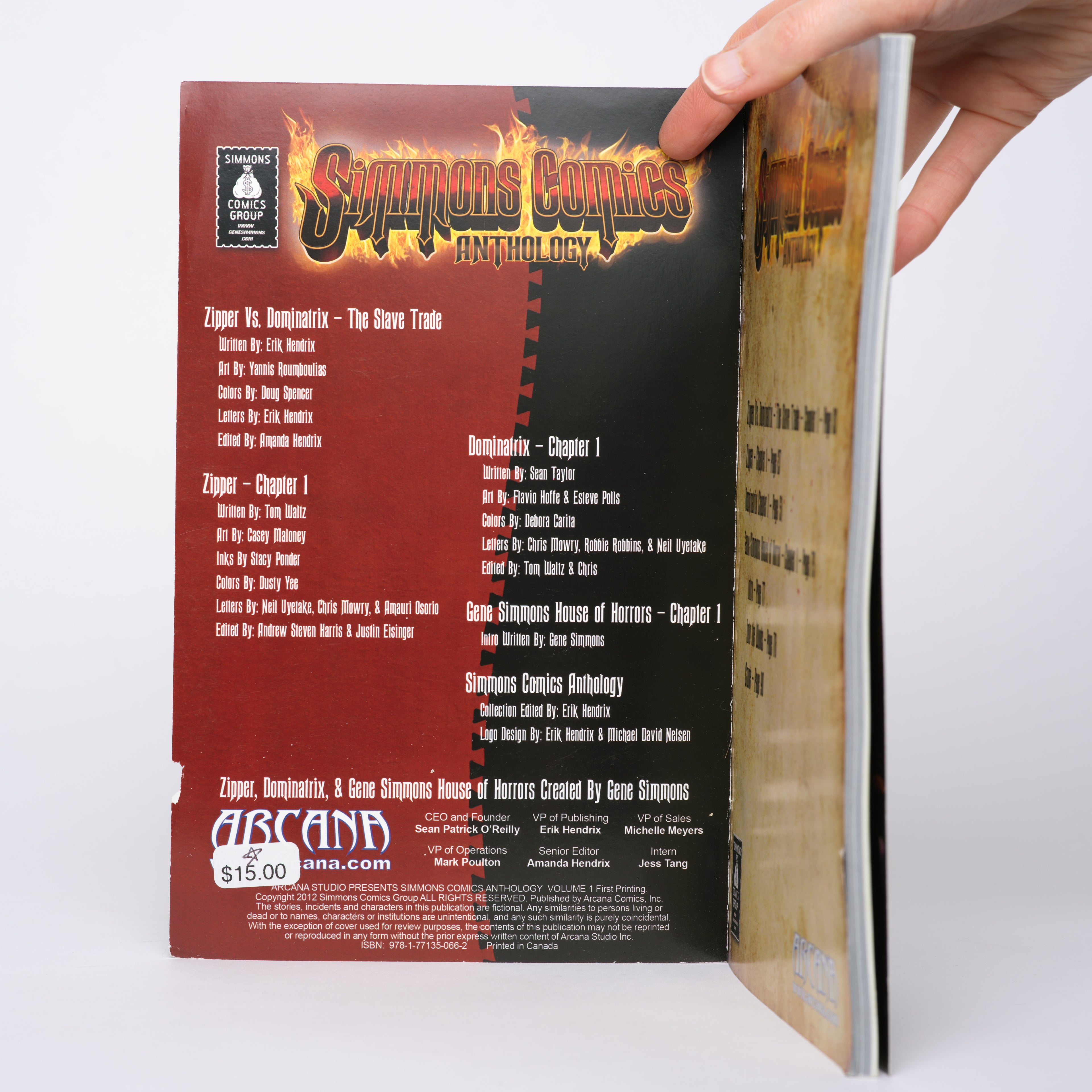 Simmons Comics Anthology Volume 1 - Waltz, Tom; Taylor, Sean; Hendrix, Erik