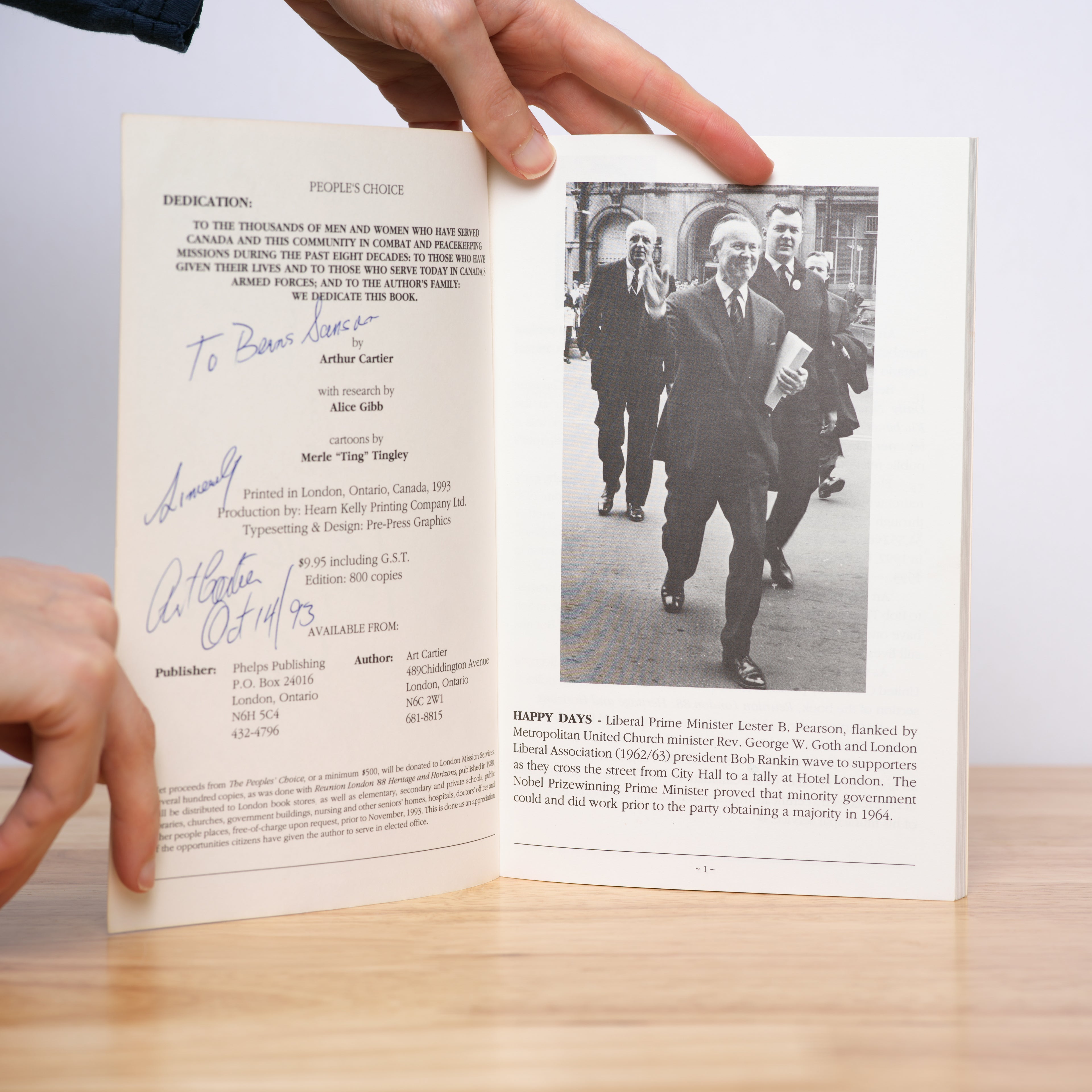 People's Choice - Cartier, Art; Gibb, Alice (research); Tingley, Merv "Ting" (cartoons)