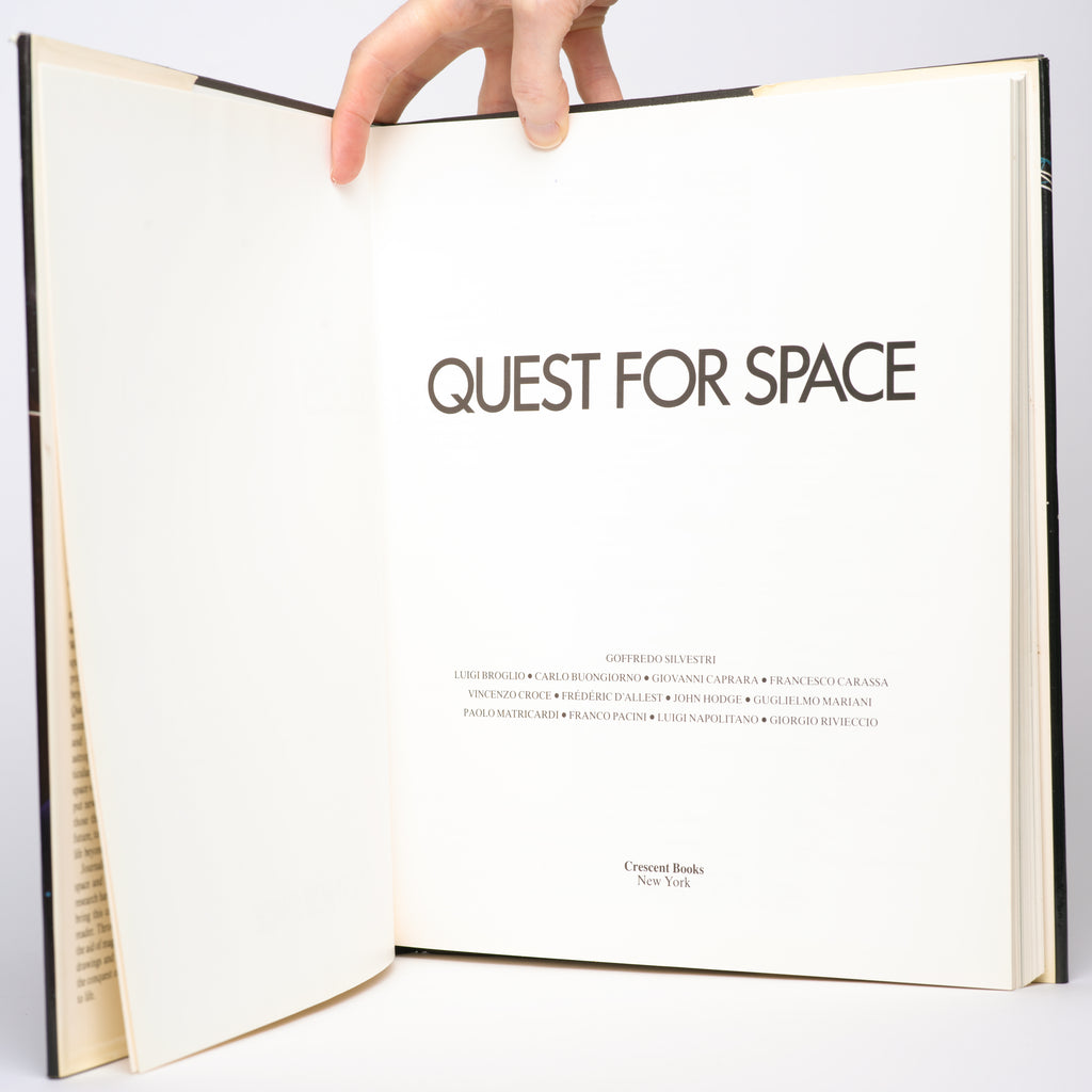 Quest for Space: Man's Greatest Adventure -- The Facts, The Machines, The Technology - Gigli, Amedeo (illustrations)