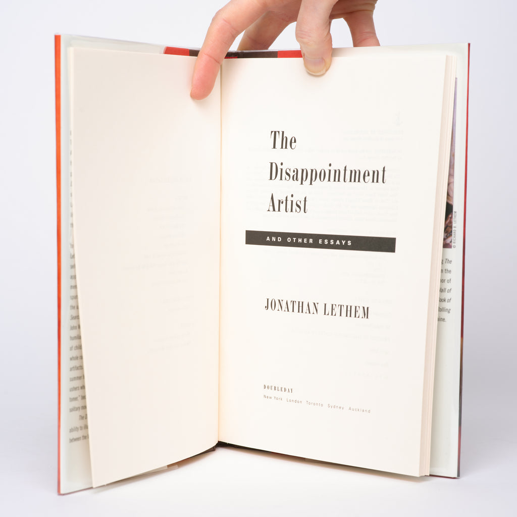The Disappointment Artist and Other Essays - Lethem, Jonathan