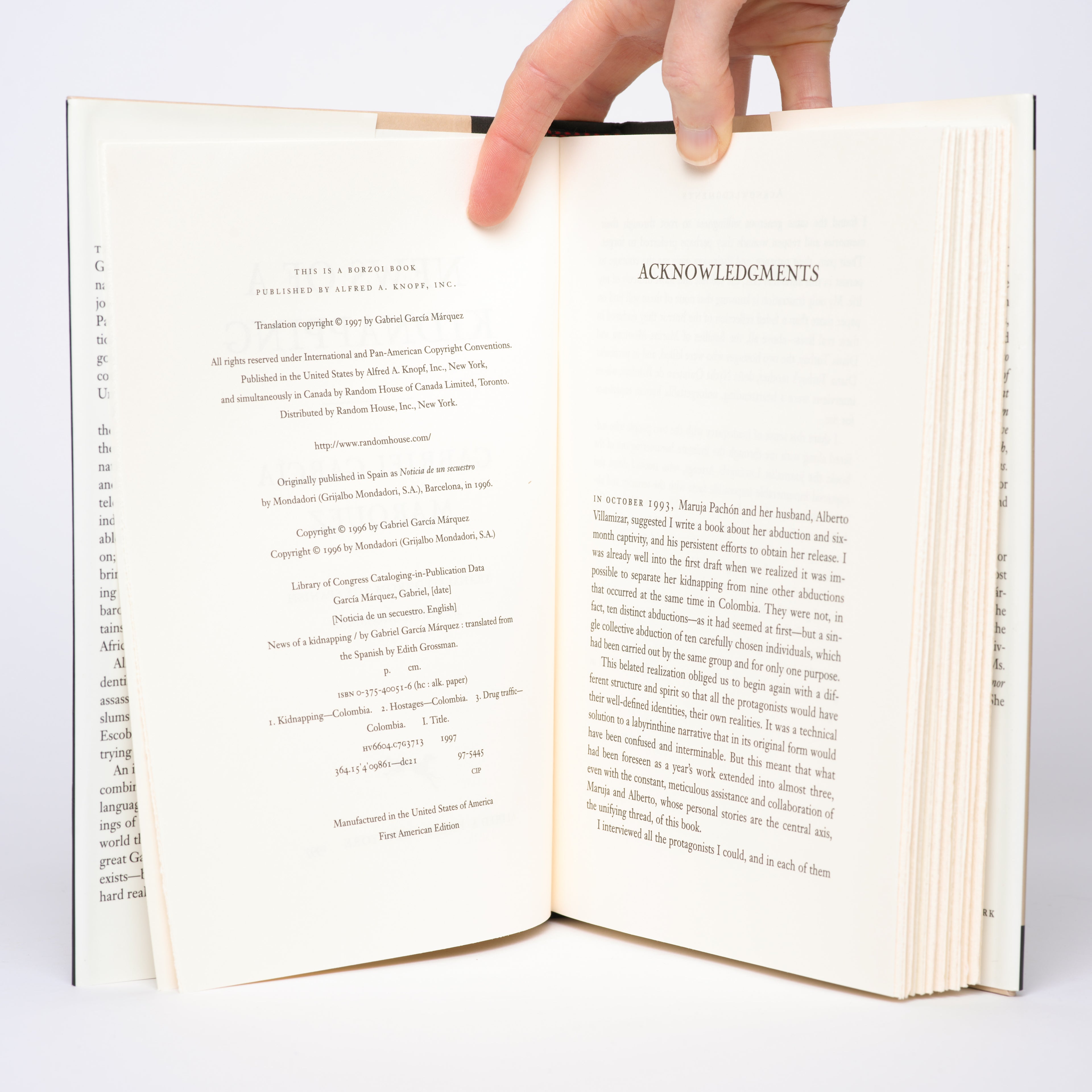 News of a Kidnapping - Marquez, Gabriel Garcia; Grossman, Edith (translator)
