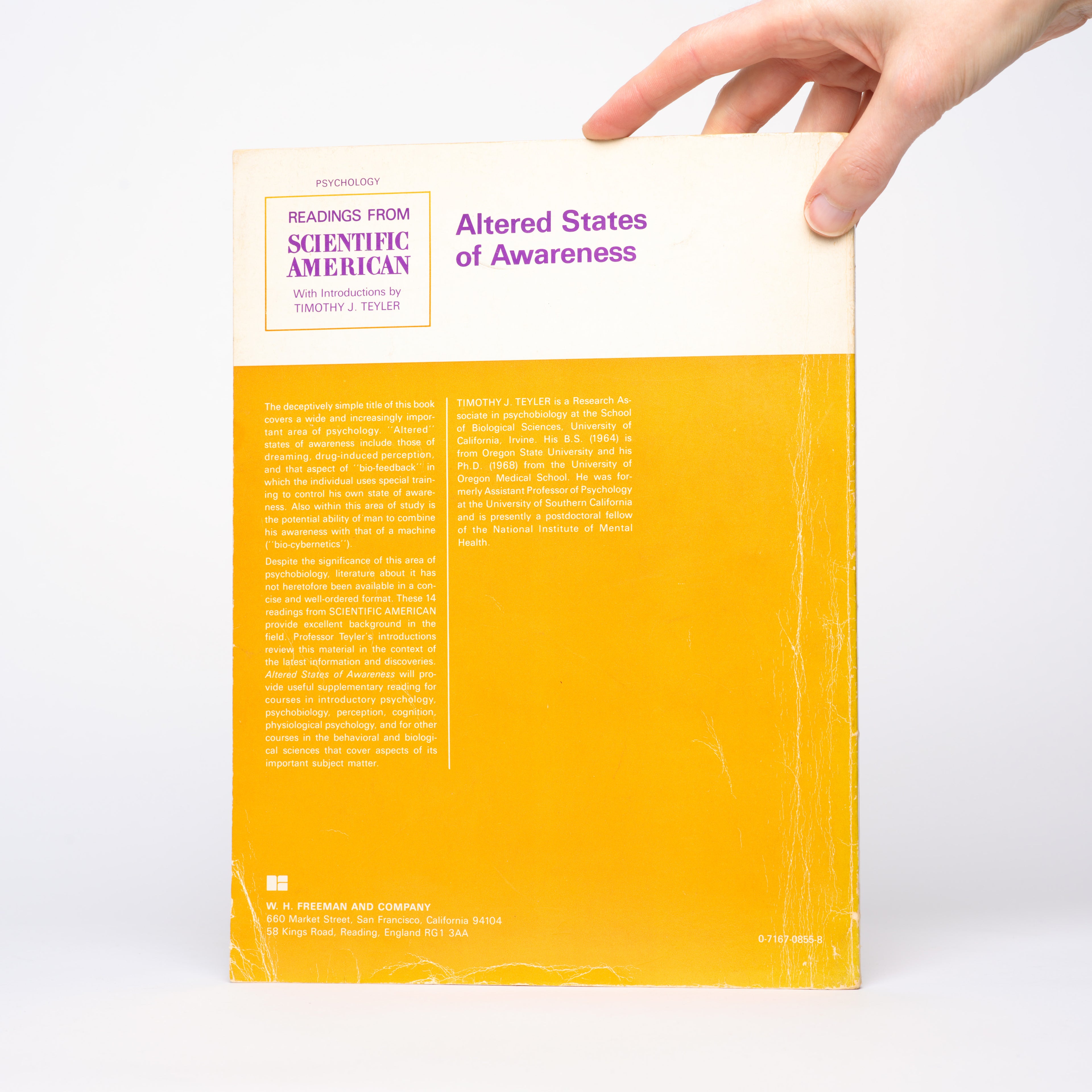 Altered States of Awareness: Readings from Scientific American - Teyler, Timothy J. (introduction)