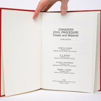 Canadian Civil Procedure: Cases and Materials (Third Edition)