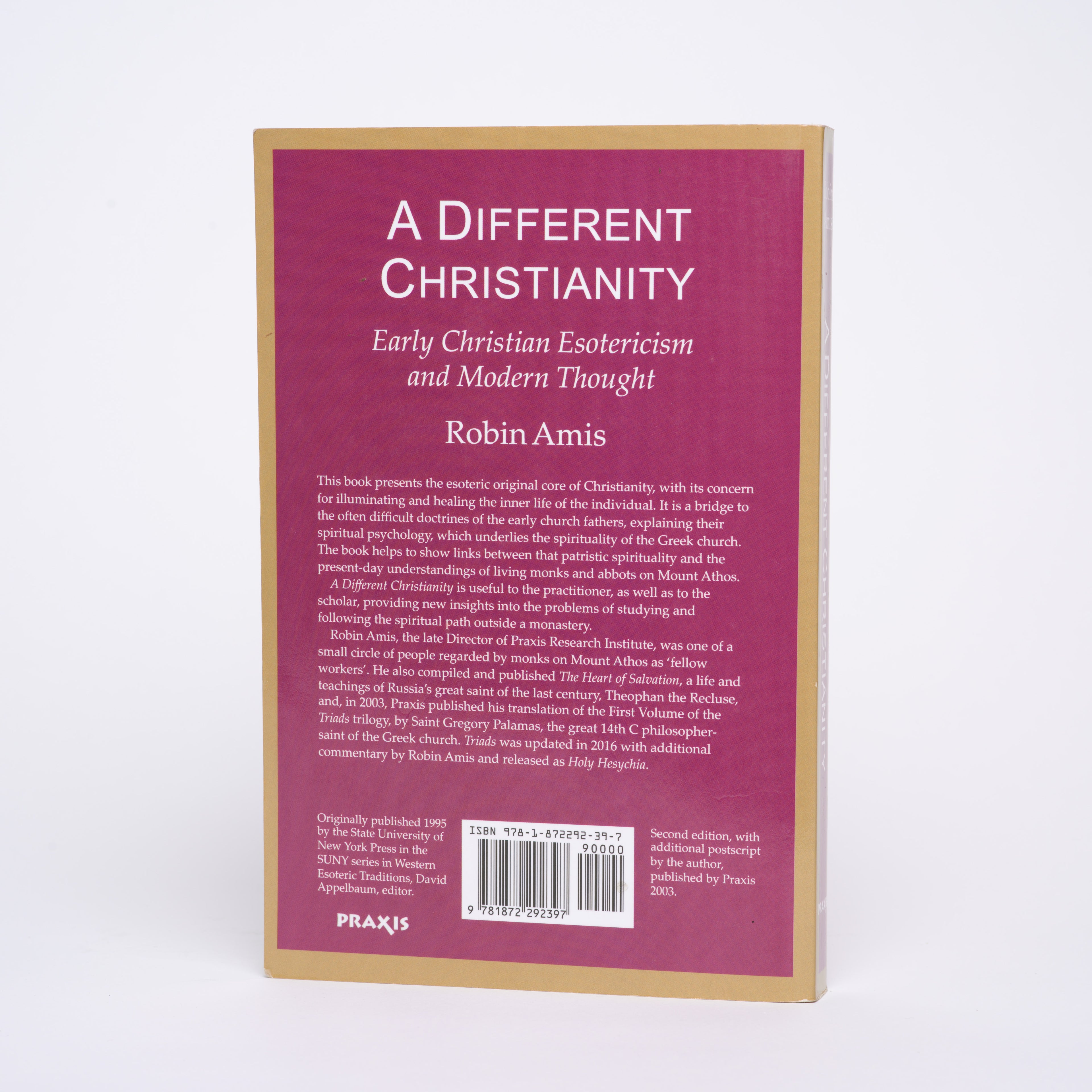 A Different Christianity: Early Christian Esotericism and Modern Thought - Amis, Robin