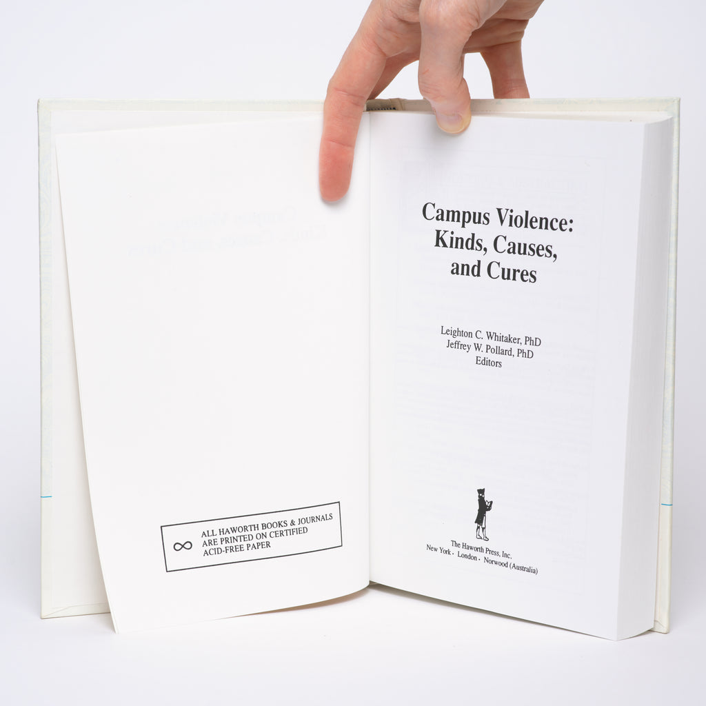 Campus Violence: Kinds, Causes, and Cures - Whitaker, Leighton C.; Pollard, Jeffrey W.