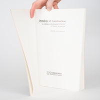 Ontology of Construction: On Nihilism of Technology and Theories of Modern Architecture - Hartoonian, Gevork