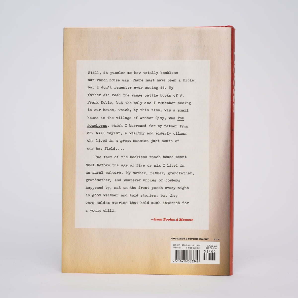 Books: A Memoir - McMurtry, Larry