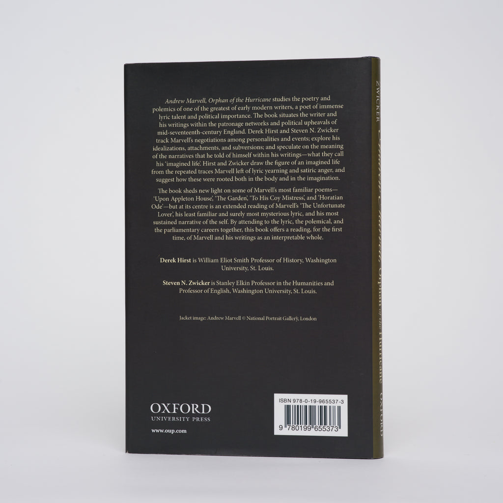 Andrew Marvell, Orphan of the Hurricane - Hirst, Derek; Zwicker, Steven N.