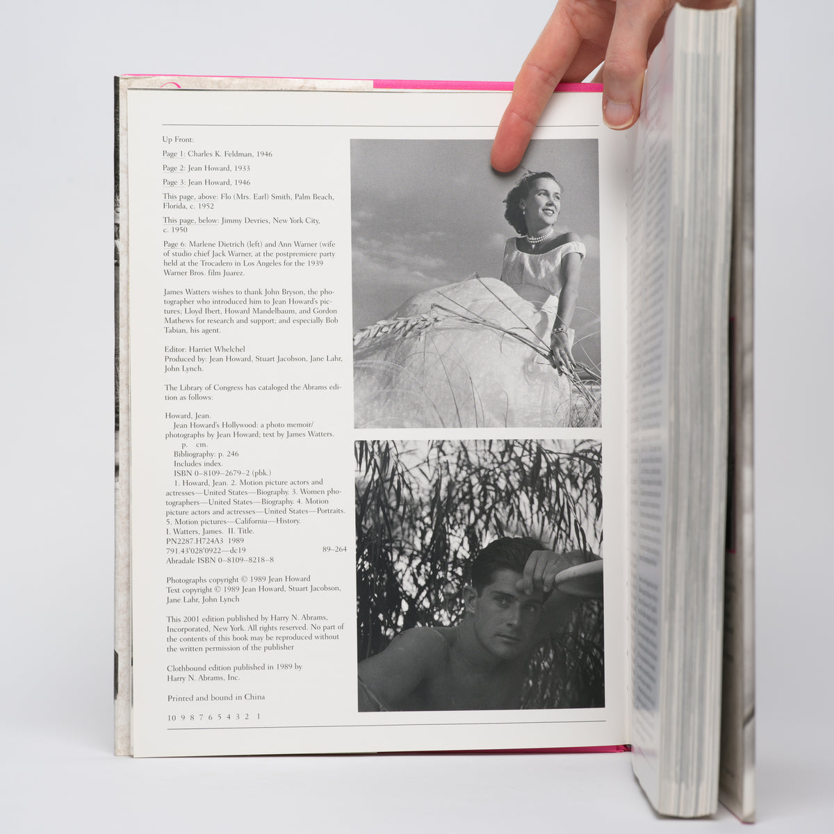 Jean Howard's Hollywood: A Photo Memoir - Howard, Jean (photographs); Watters, James (text); Lynch, John (design)