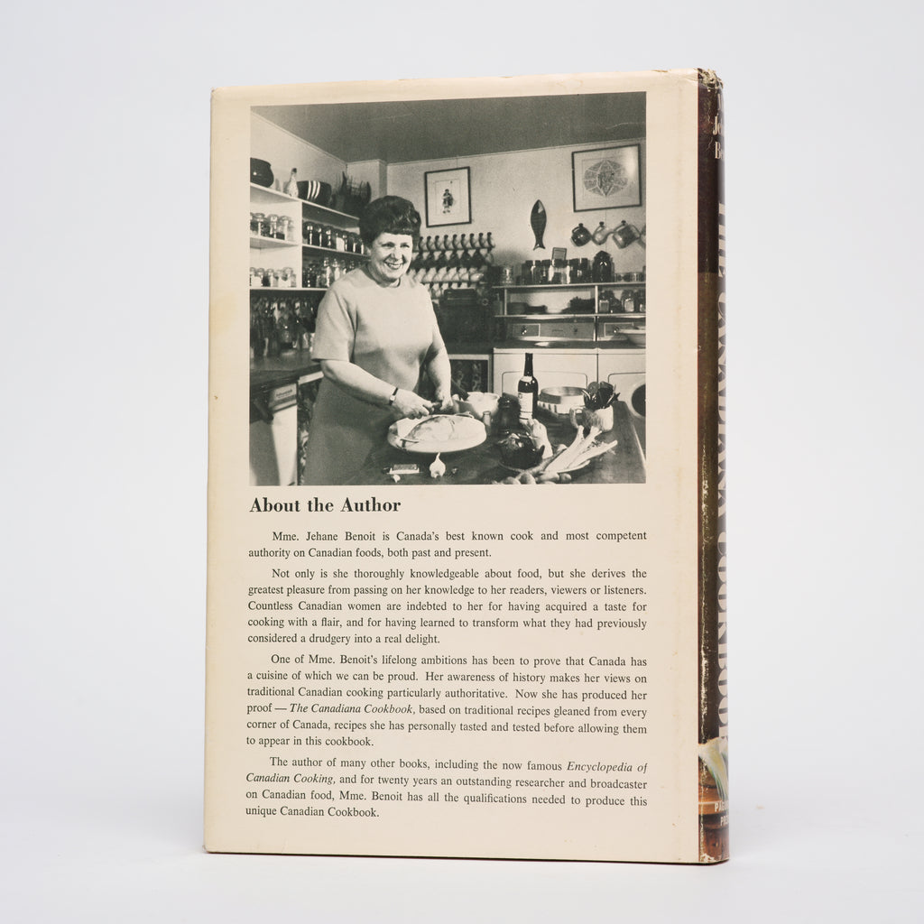 The Canadiana Cookbook: A Complete Heritage of Canadian Cooking - Benoit, Jehane