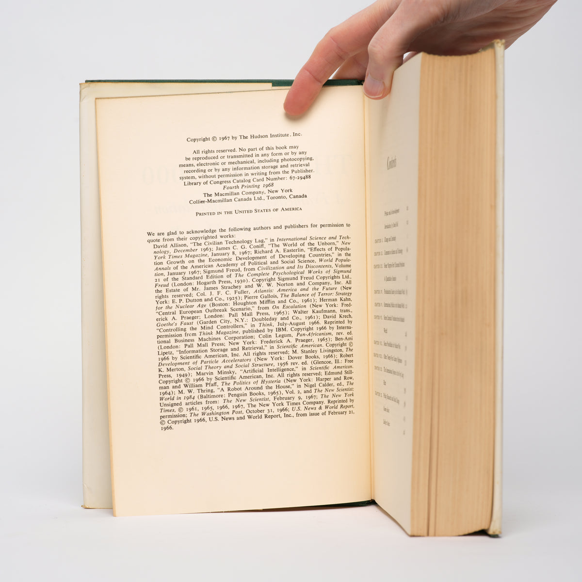 The Year 2000: A Framework for Speculation on the Next Thirty-Three Years
