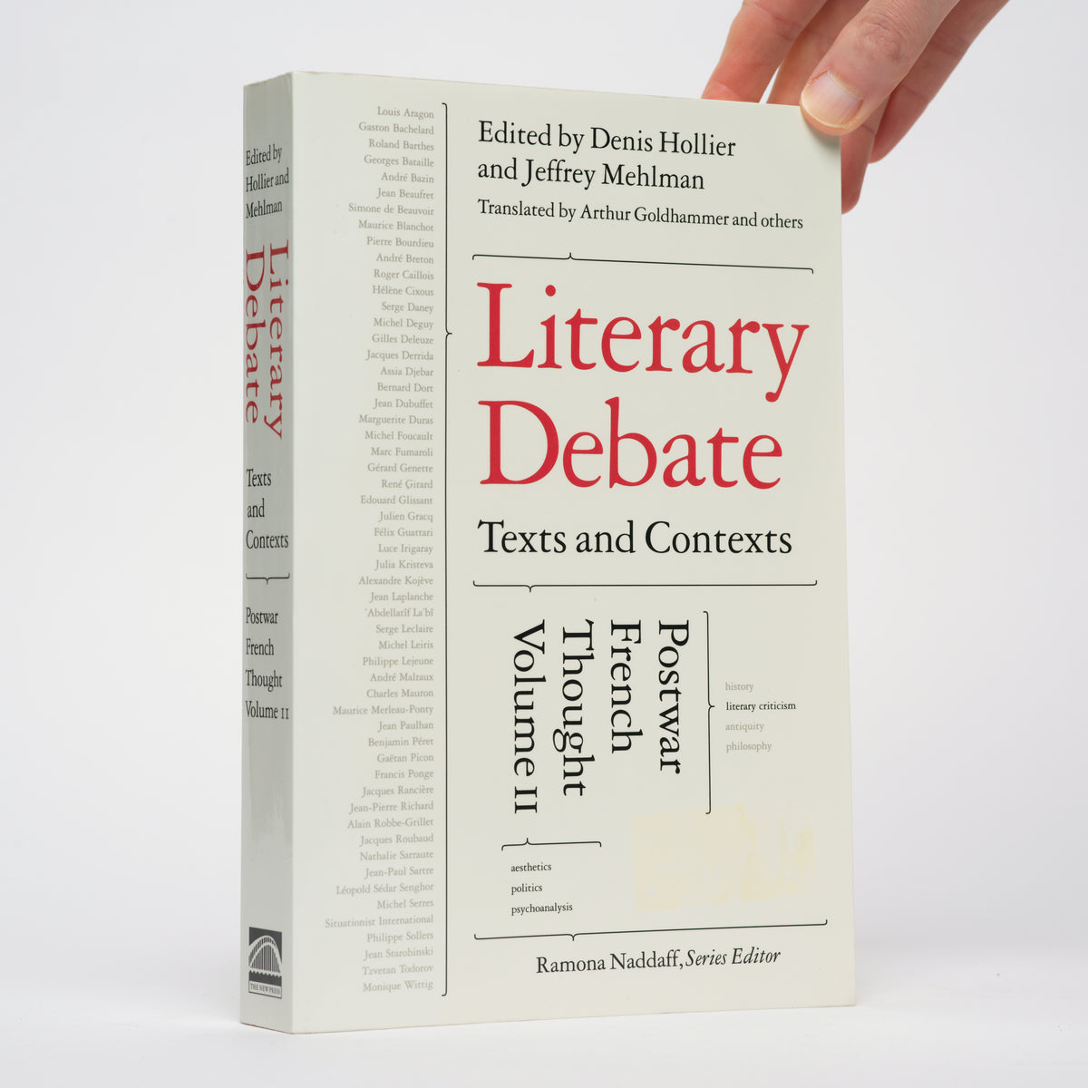 Literary Debate: Texts and Contexts - Postwar French Thought Volume II (2) - Hollier, Denis (editor); Mehlman, Jeffrey (editor); Goldhammer, Arthur (translator)