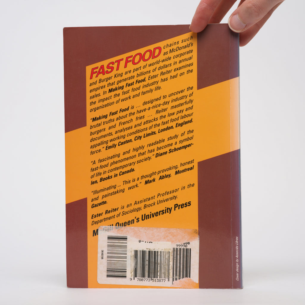 Making Fast Food: From the Frying Pan into the Fryer - Reiter, Ester
