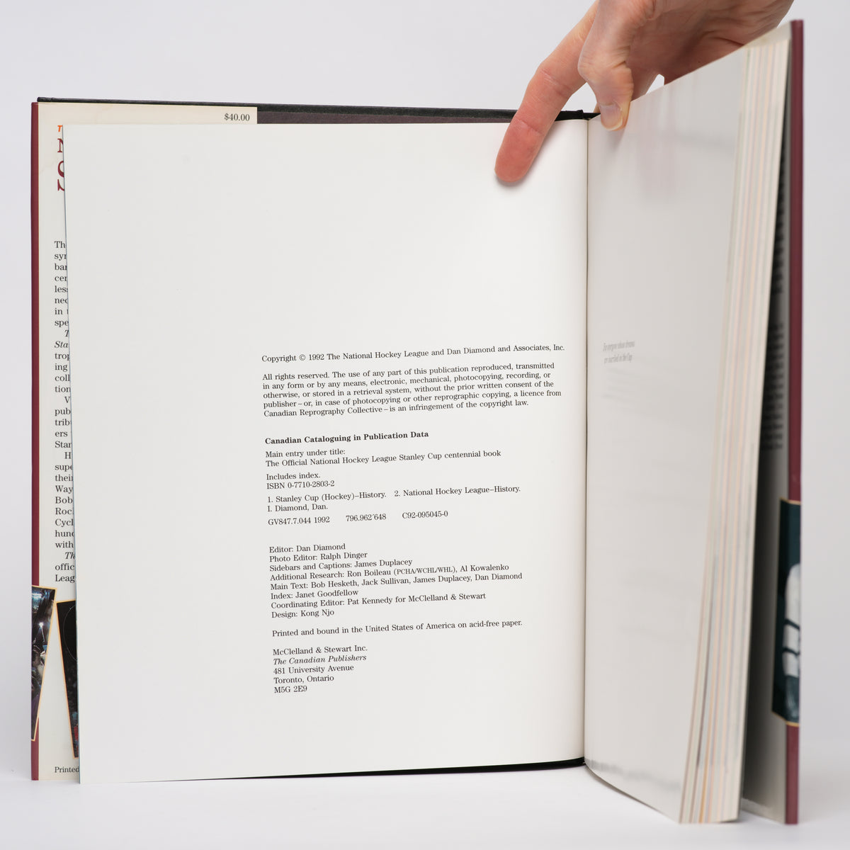 The Official National Hockey League Stanley Cup Centennial Book - Diamond, Dan (editor)
