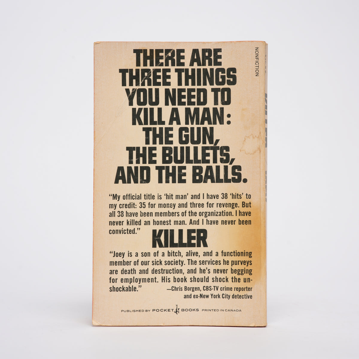 Killer: Autobiography of a Mafia Hit Man - "Joey"