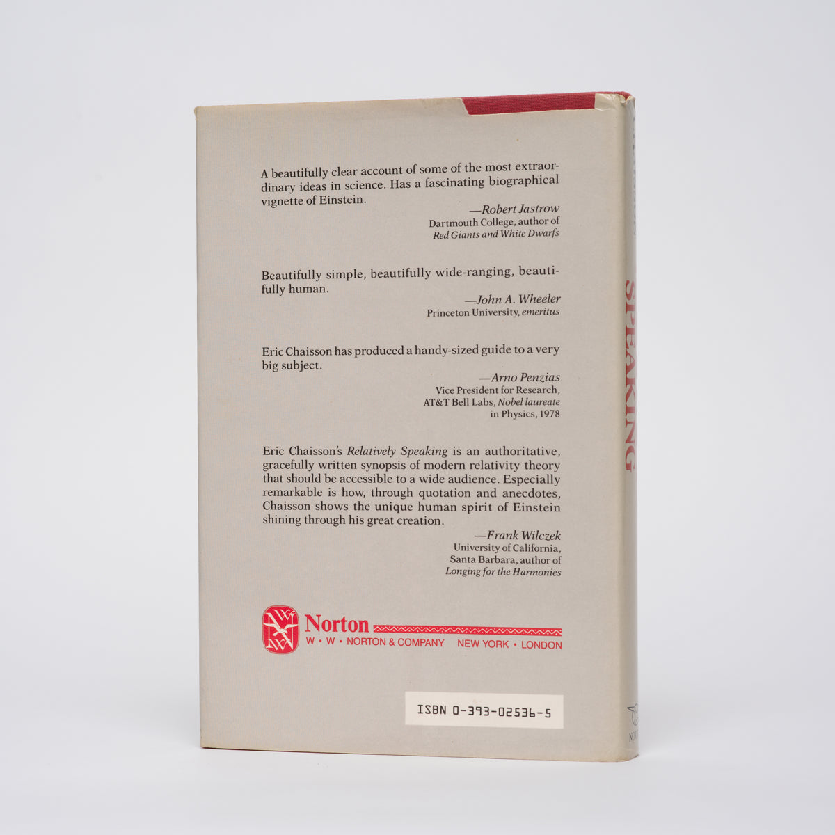 Relatively Speaking: Relativity, Black Holes, and the Fate of the Universe - Chaisson, Eric