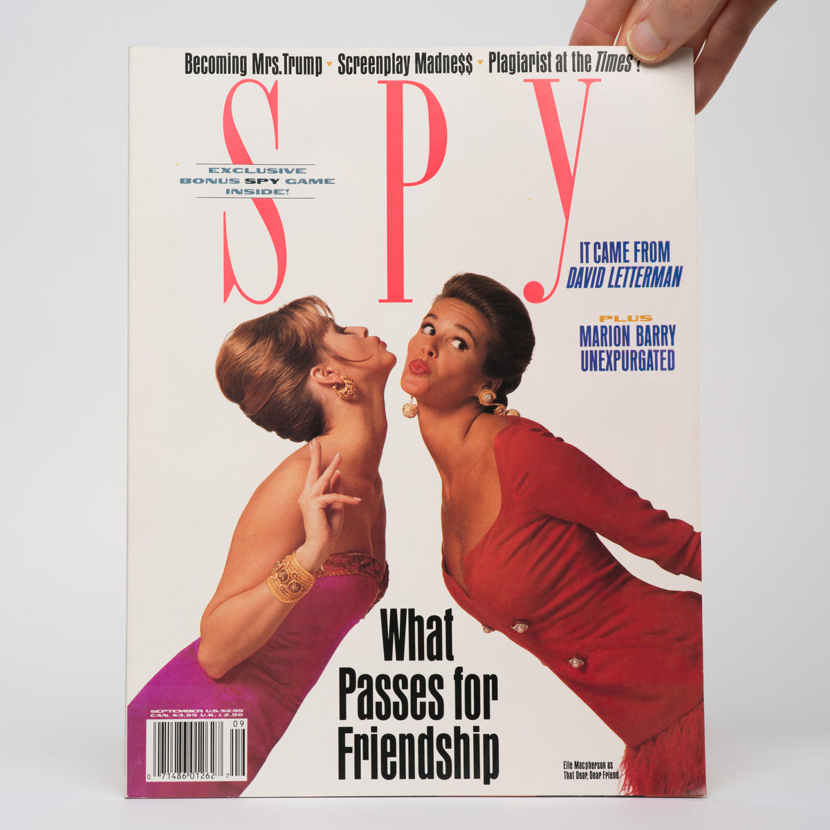 Spy Magazine - September 1990 ("What Passes for Friendship" Cover)