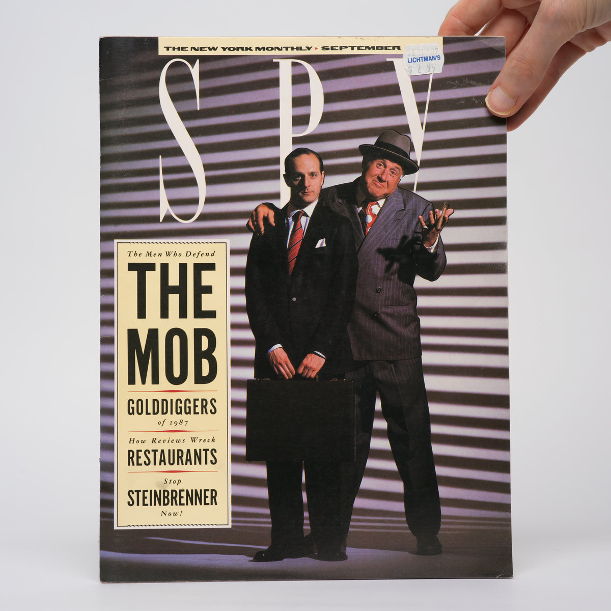 Spy Magazine - September 1987 ("The Men Who Defend THE MOB" Cover)