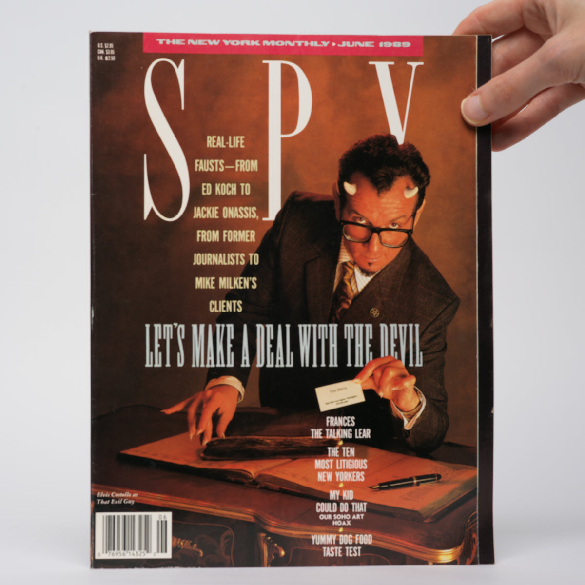 Spy Magazine - June 1989 (Elvis Costello Cover)