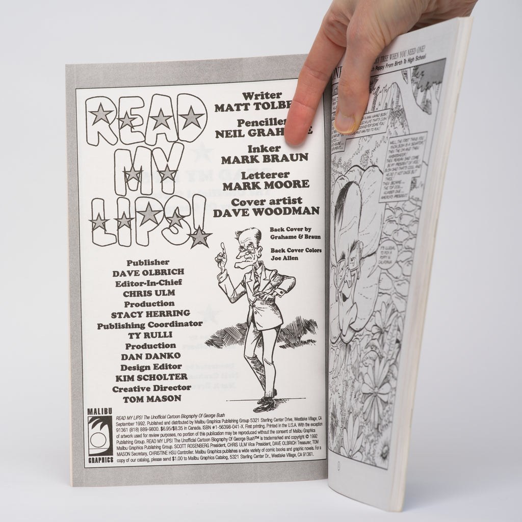 Read My Lips: The Unofficial Cartoon Biography of George Bush - Tolbert, Matt