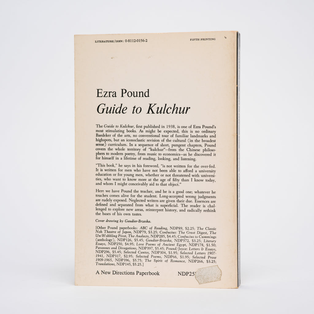 Guide to Kulchur - Pound, Ezra