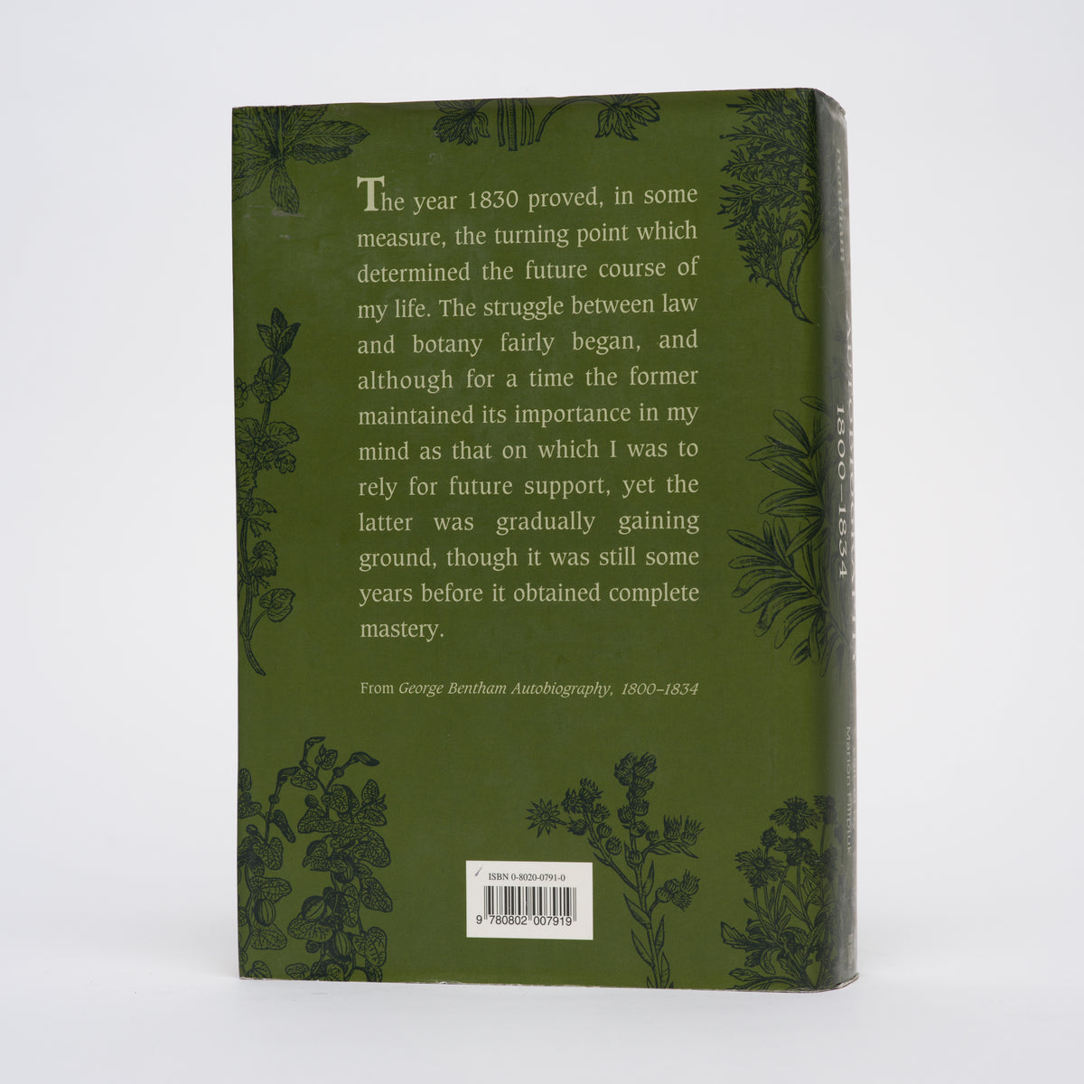 George Bentham: Autobiography, 1800-1834 - Bentham, George; Filipiuk, Marion (editor)