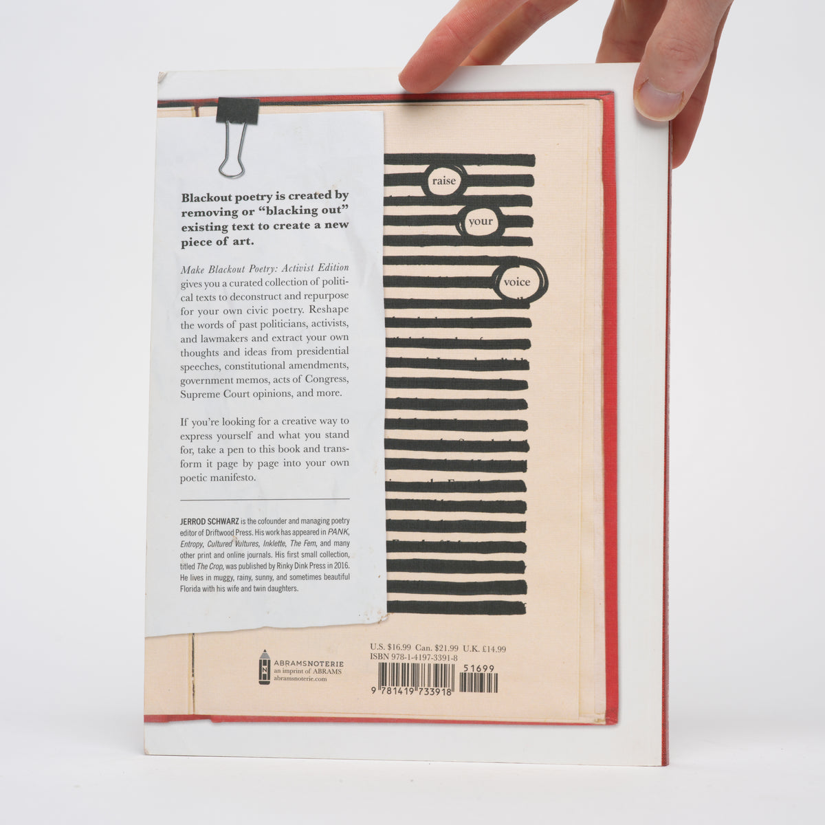 Make Blackout Poetry: Activist Edition - Create a Citizen’s Manifesto with Political Documents - Abrams Noterie