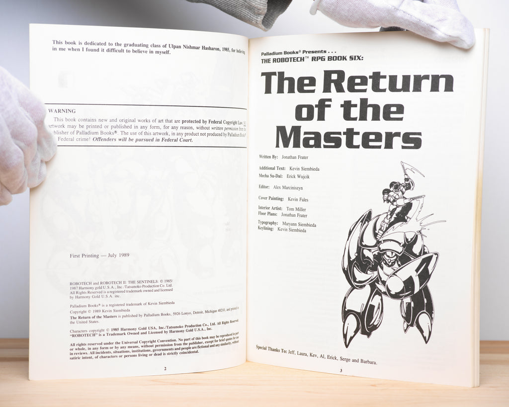 The Return of the Masters (The Robotech RPG Book Six) - Frater, Jonathan; Breaux, Wayne