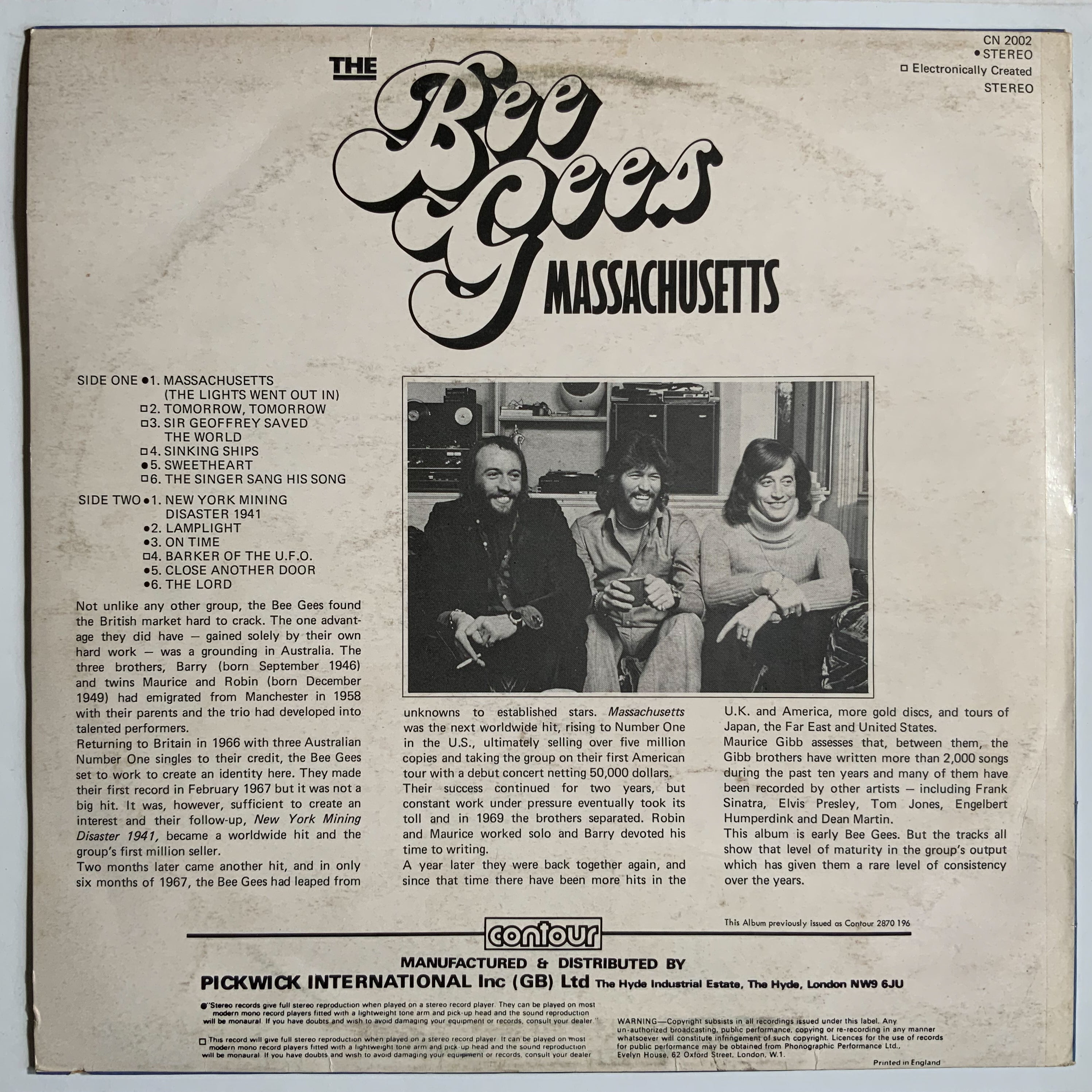 The Bee Gees: Massachusetts