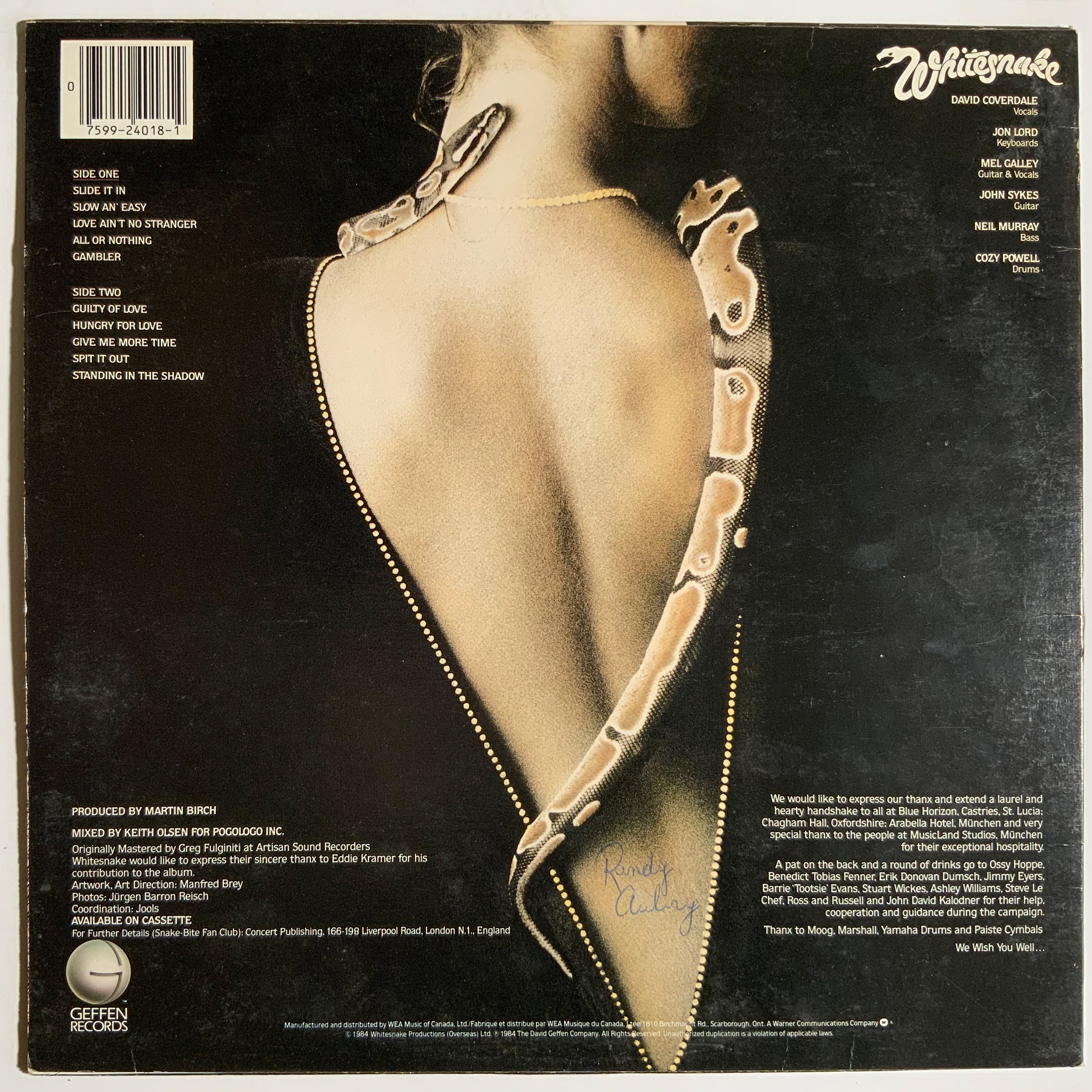 Whitesnake: Slide It In