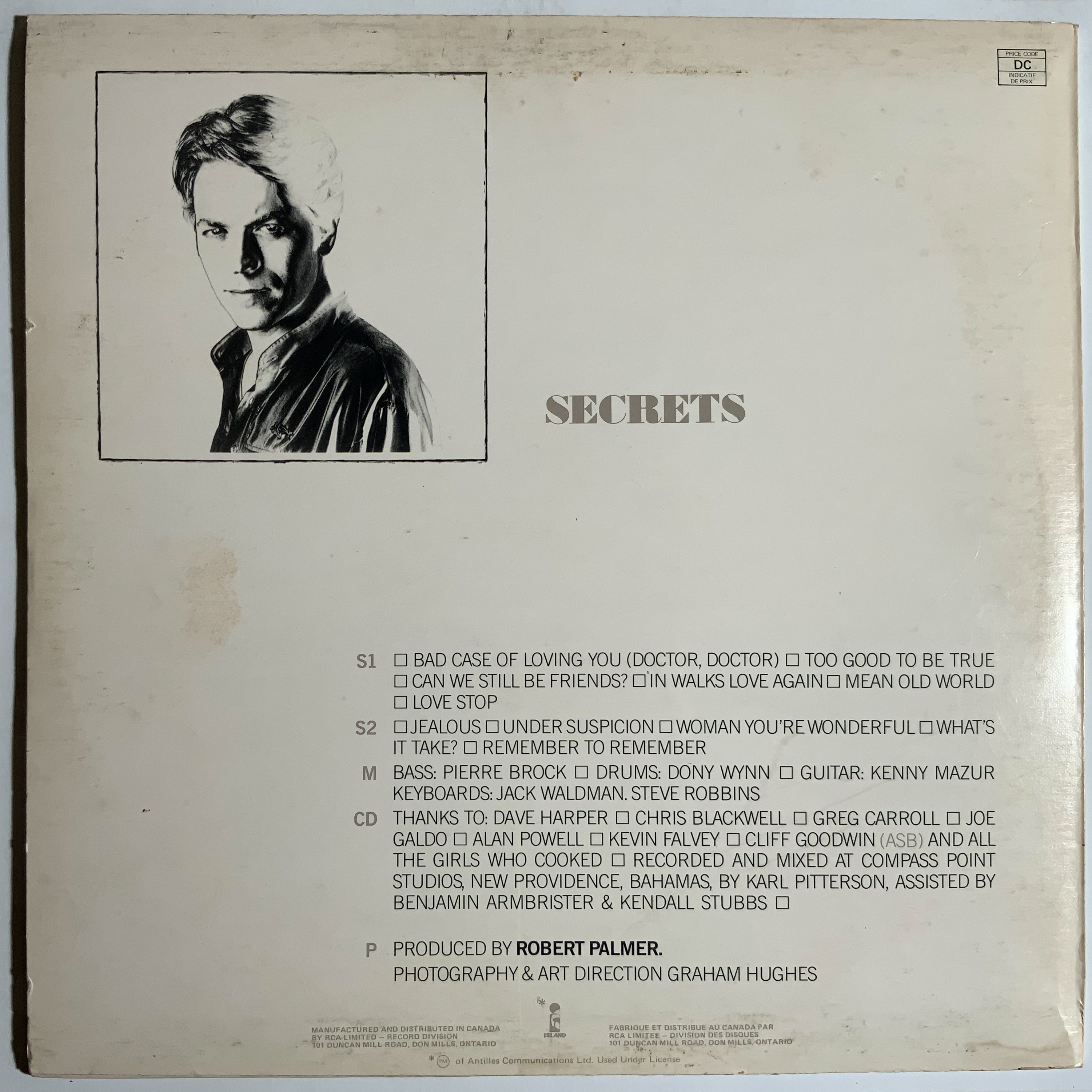 Robert Palmer: Secrets