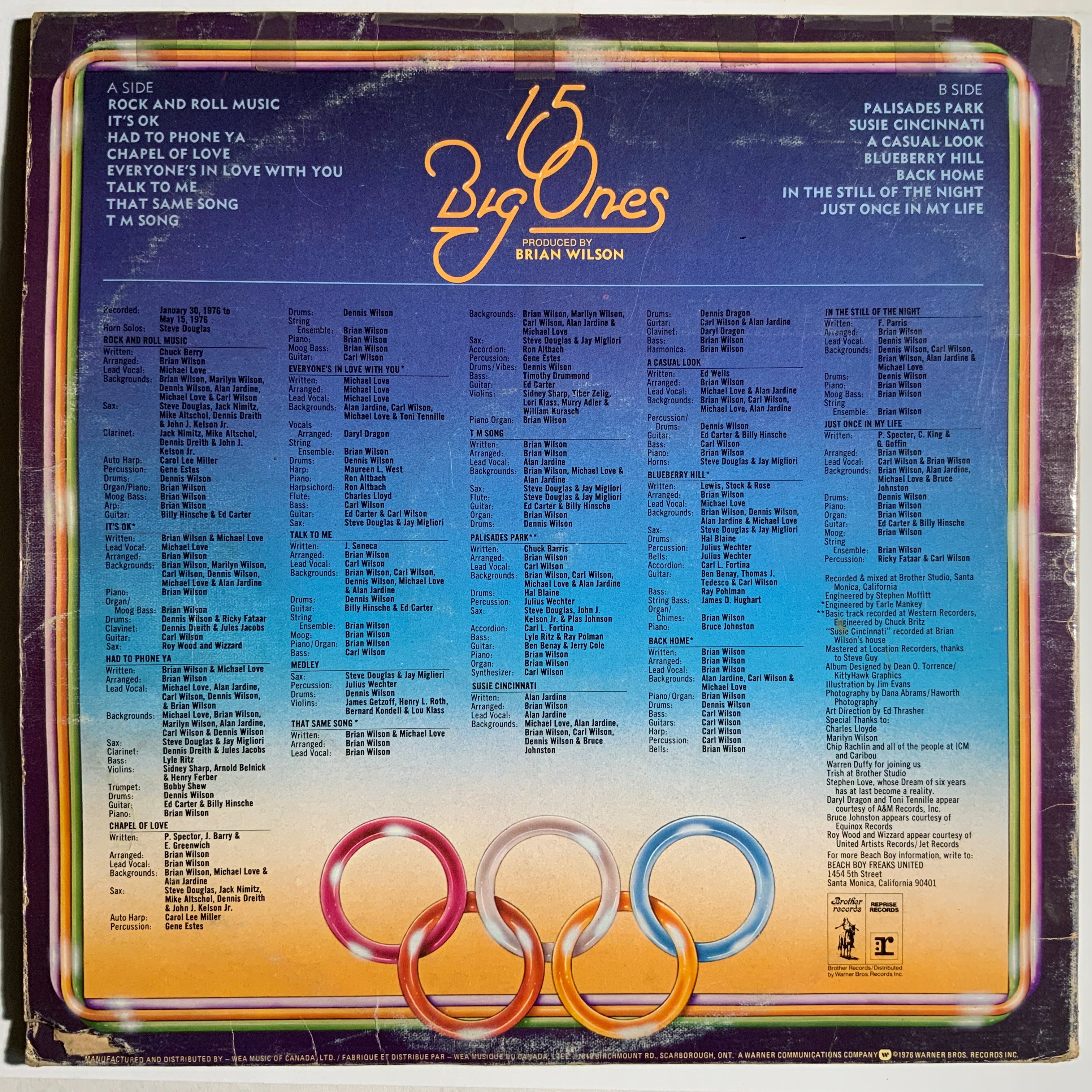 Beach Boys: 15 Big Ones