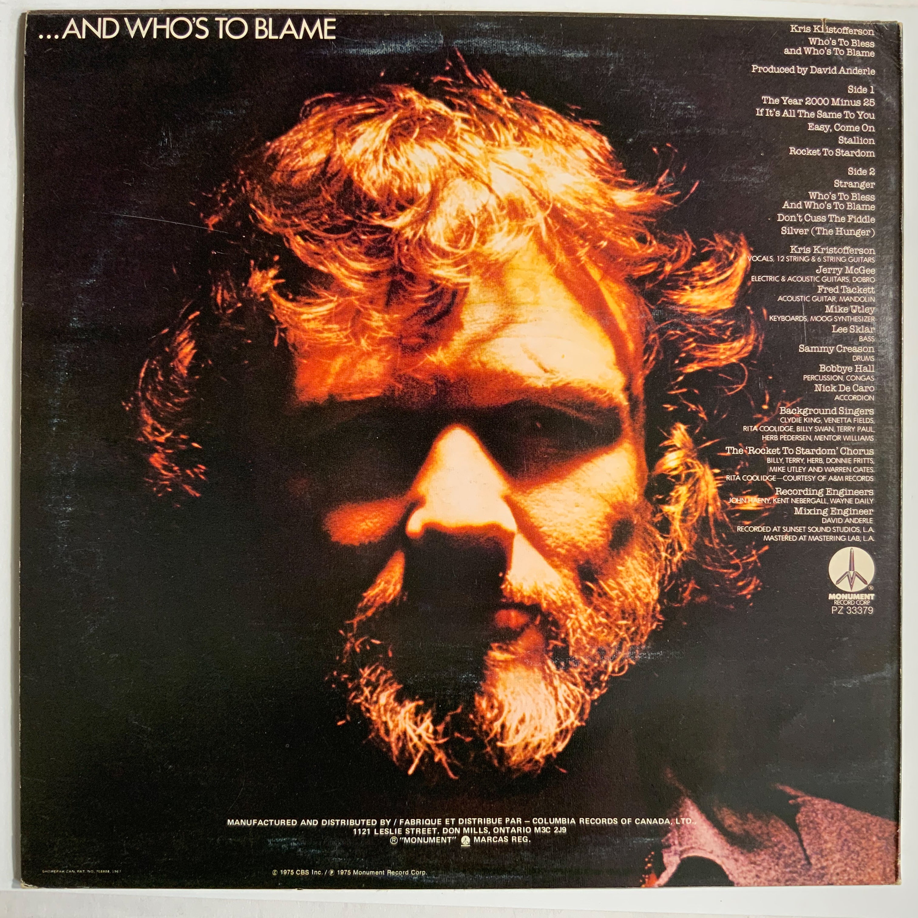 Kris Kristofferson: Who's To Bless...and Who's To Blame
