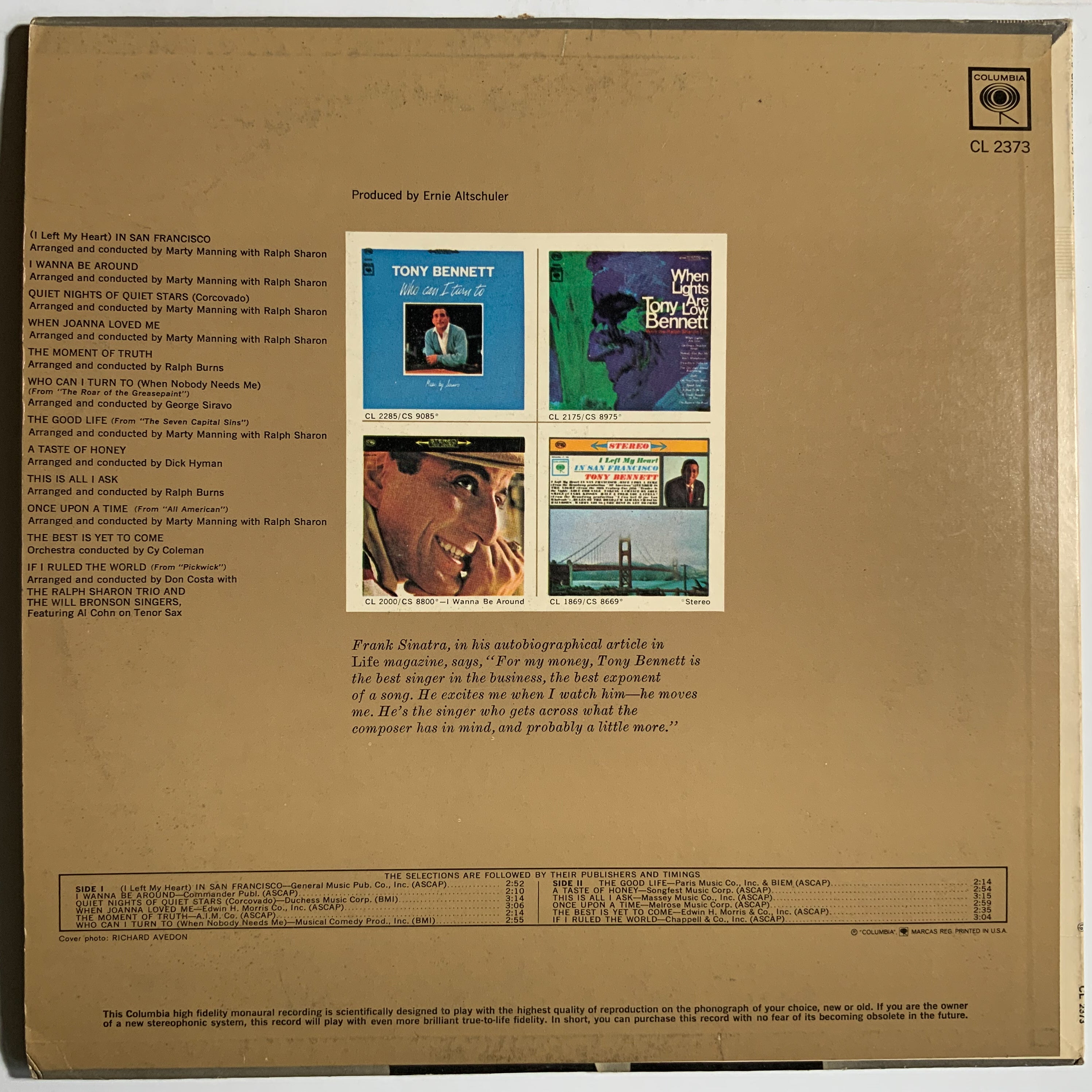 Tony Bennett: Tony's Greatest Hits