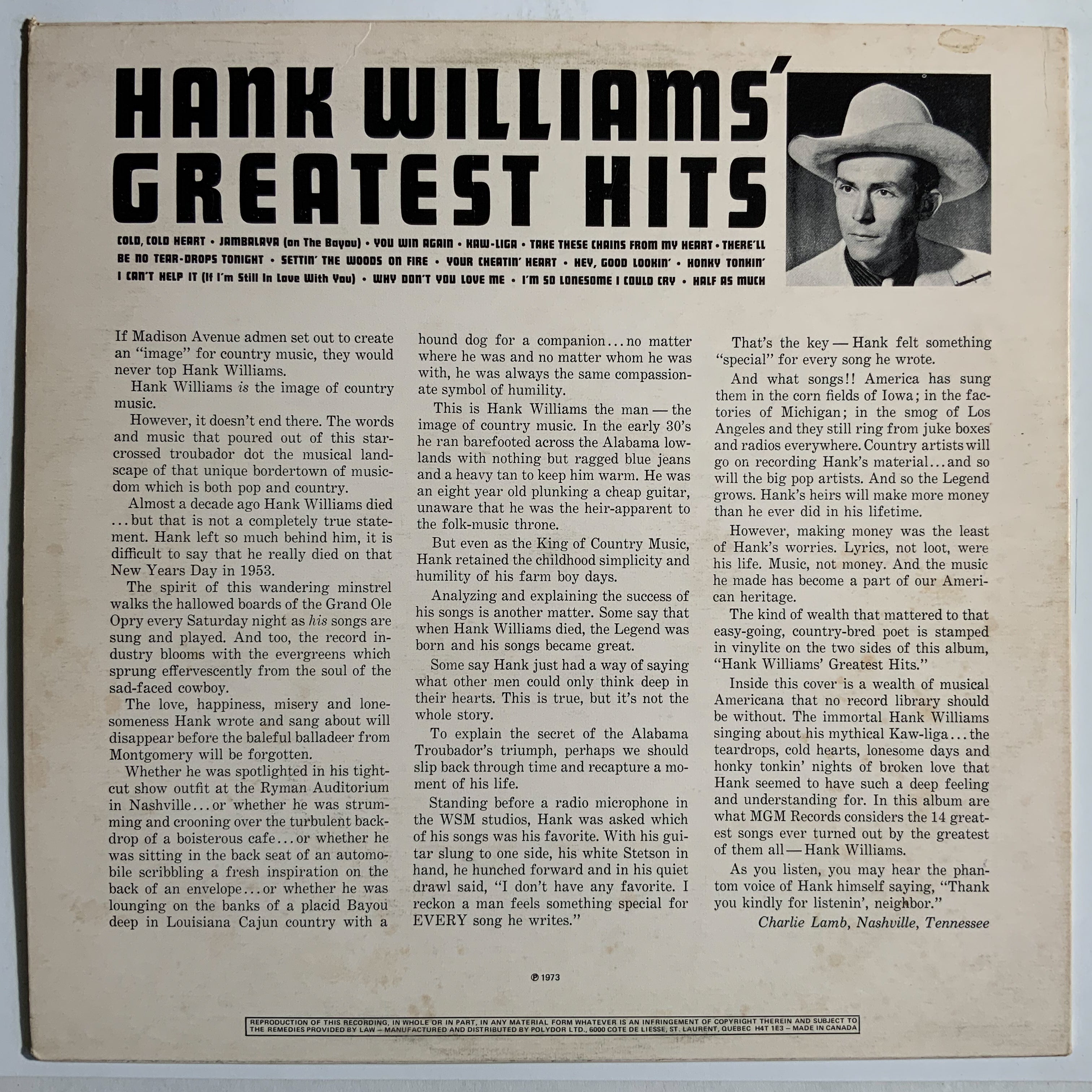 Hank Williams: Greatest Hits