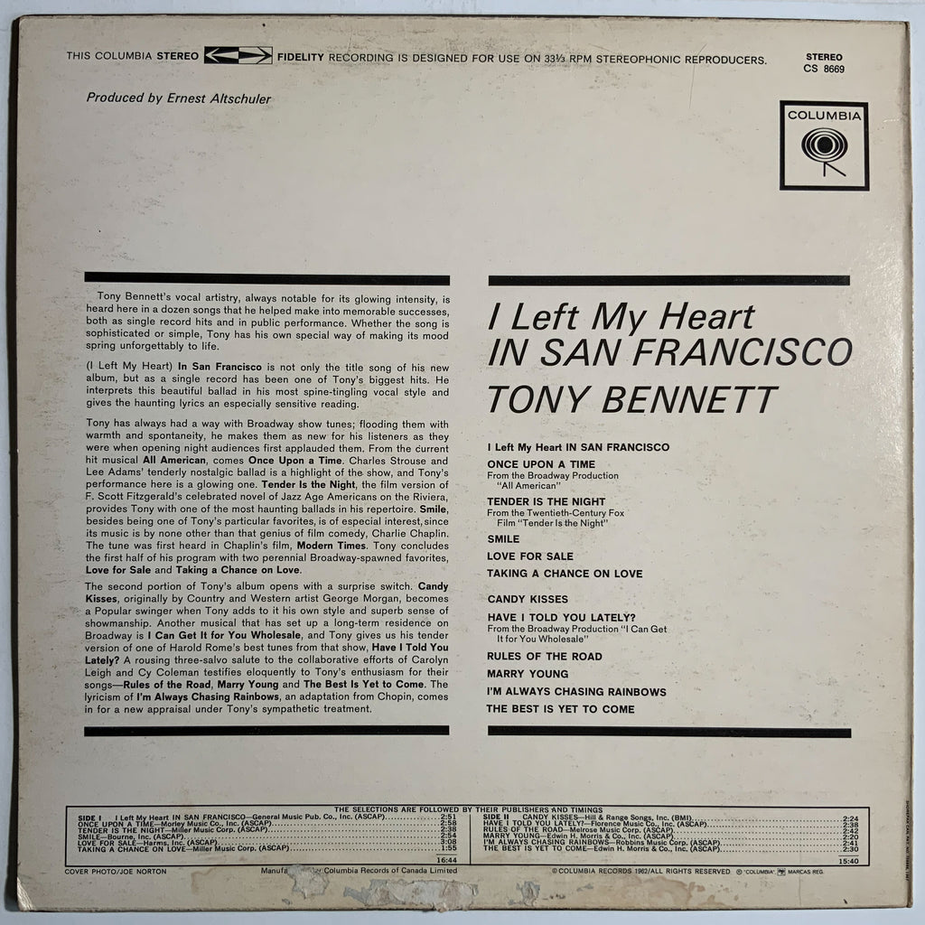 Tony Bennett: I Left My Heart In San Francisco