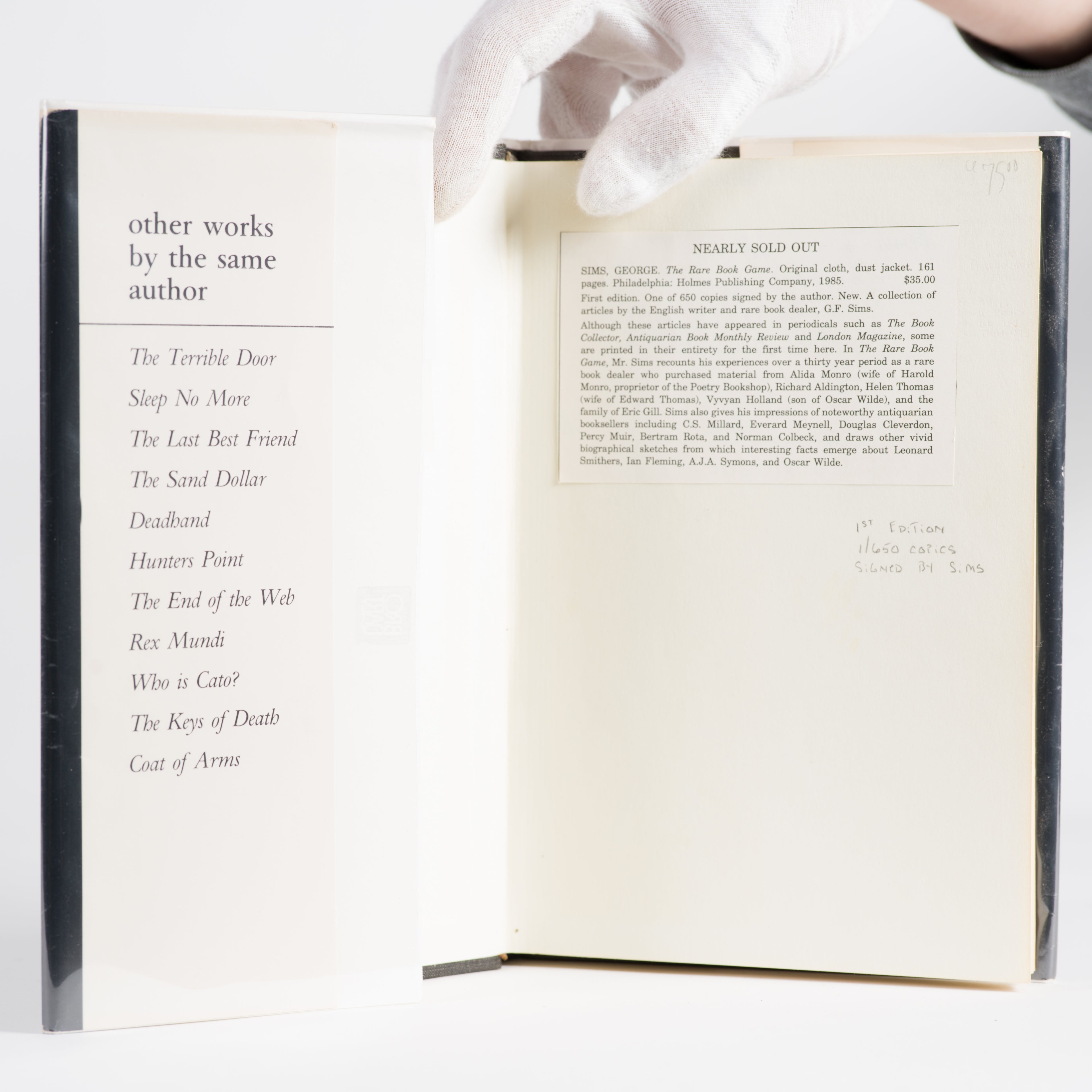 The Rare Book Game - Sims, George