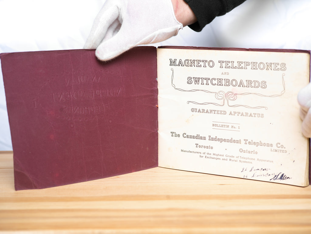 Magneto Telephones and Switchboards (Canadian Independent Telephones: Bulletin No. 1)