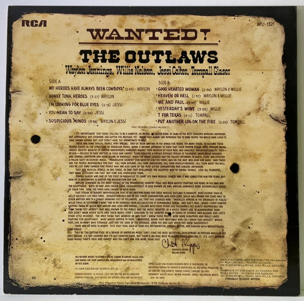 The Outlaws (Waylon Jennings, Willie Nelson, Jessi Colter, Tompall Glaser)
