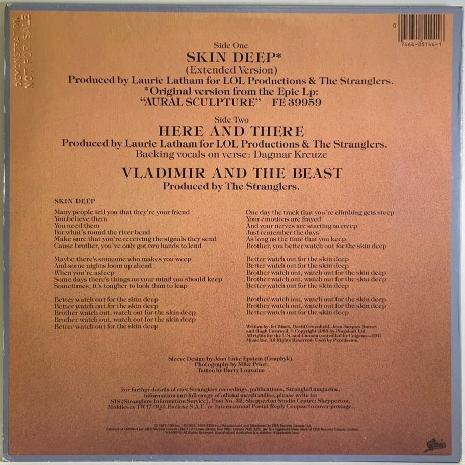 The Stranglers: Skin Deep 12” Single