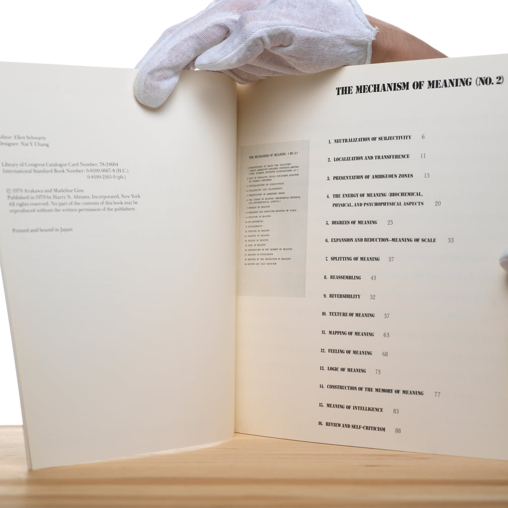 The Mechanism of Meaning: Work in progress (1963-1971,1978). Based on the method of Arakawa - Arakawa; Gins, Madeline H.